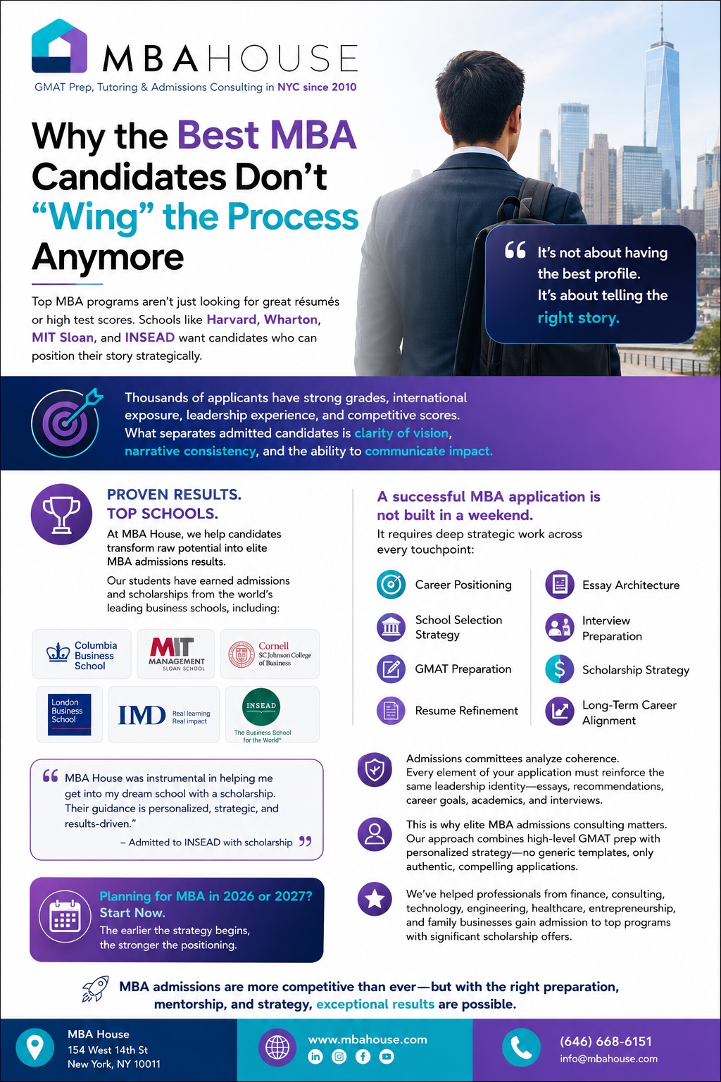 Why the best MBA candidates do not wing the MBA admissions process anymore